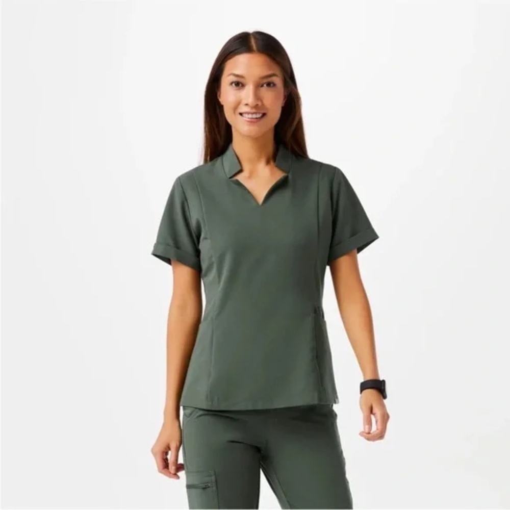 Figs Women's Forest Green Tunic Top